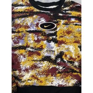 Nike Women's Sportswear Gel Revival Fleece Crew Sweatshirt-Black Plus Size  2X